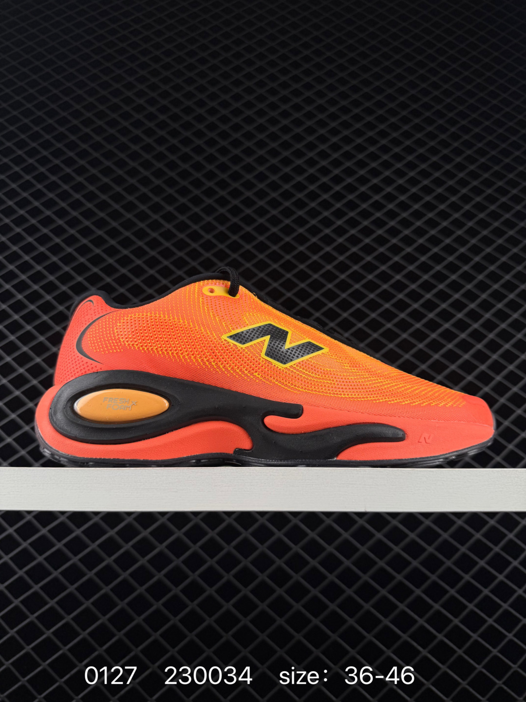 New Balance Fresh Foam X Orange Black Yellow EU 36-46 Running Shoe Unisex BS-82354