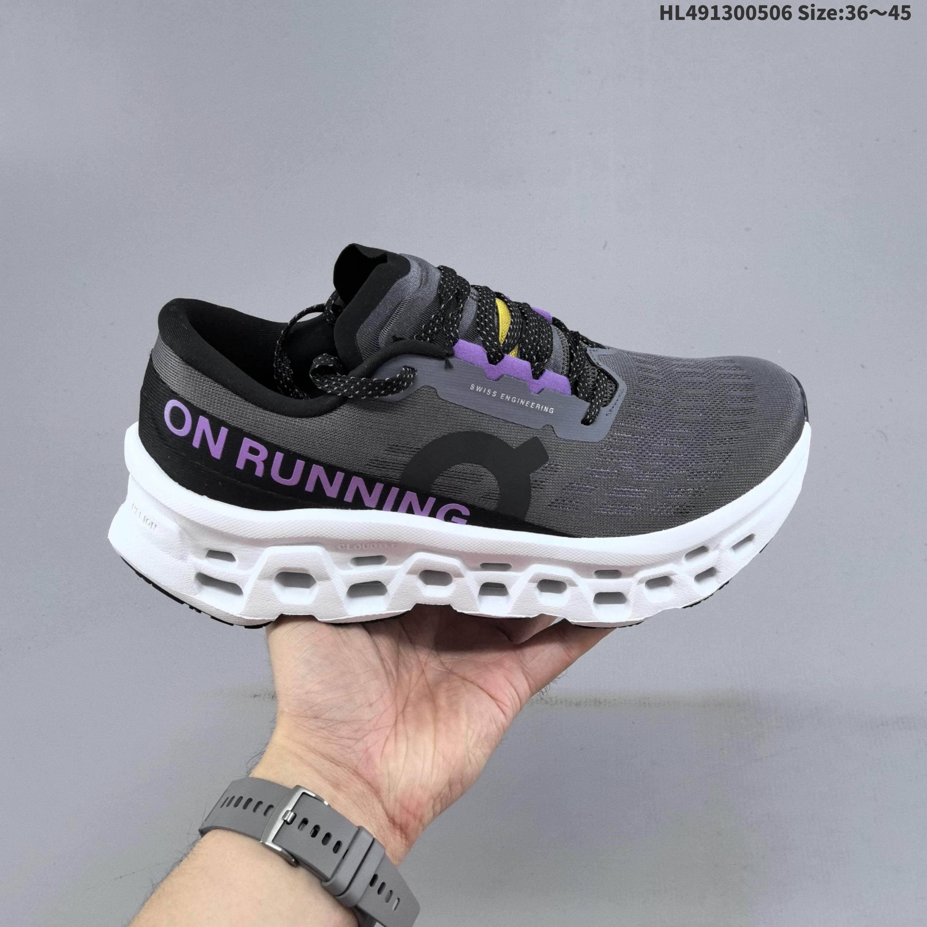 On Cloudmonster 3 Grey Black Purple White Yellow EU 36-45 Running Shoe Running Sneakers Unisex BS-69577