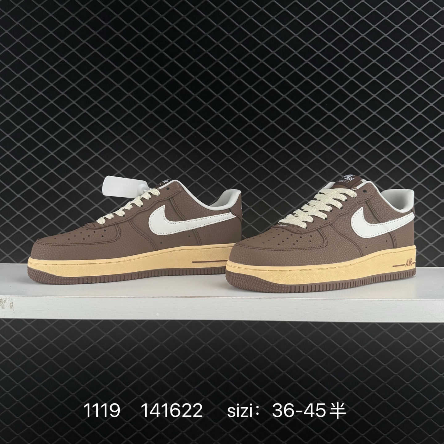 Nike Air Force 1 07 Brown And Cream White 36-45 Lifestyle Unisex BS-74131