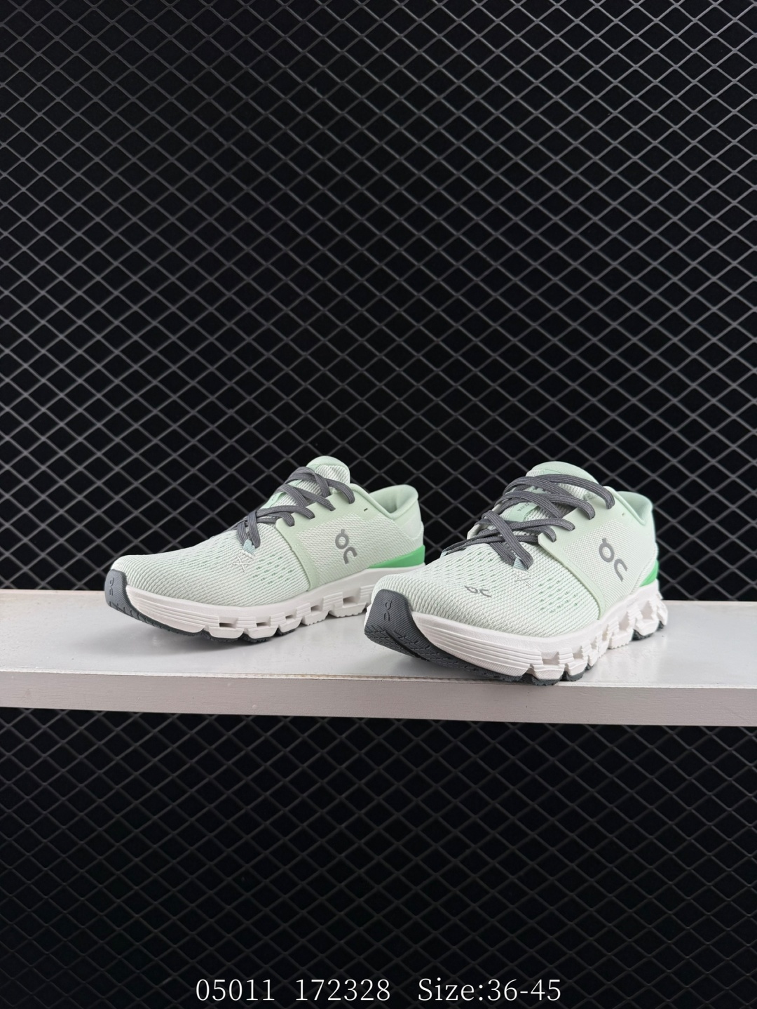 On Cloud X4 Mint White Gray Green EU 36-45 Running Shoe Running Sneakers - Unisex BS-85596