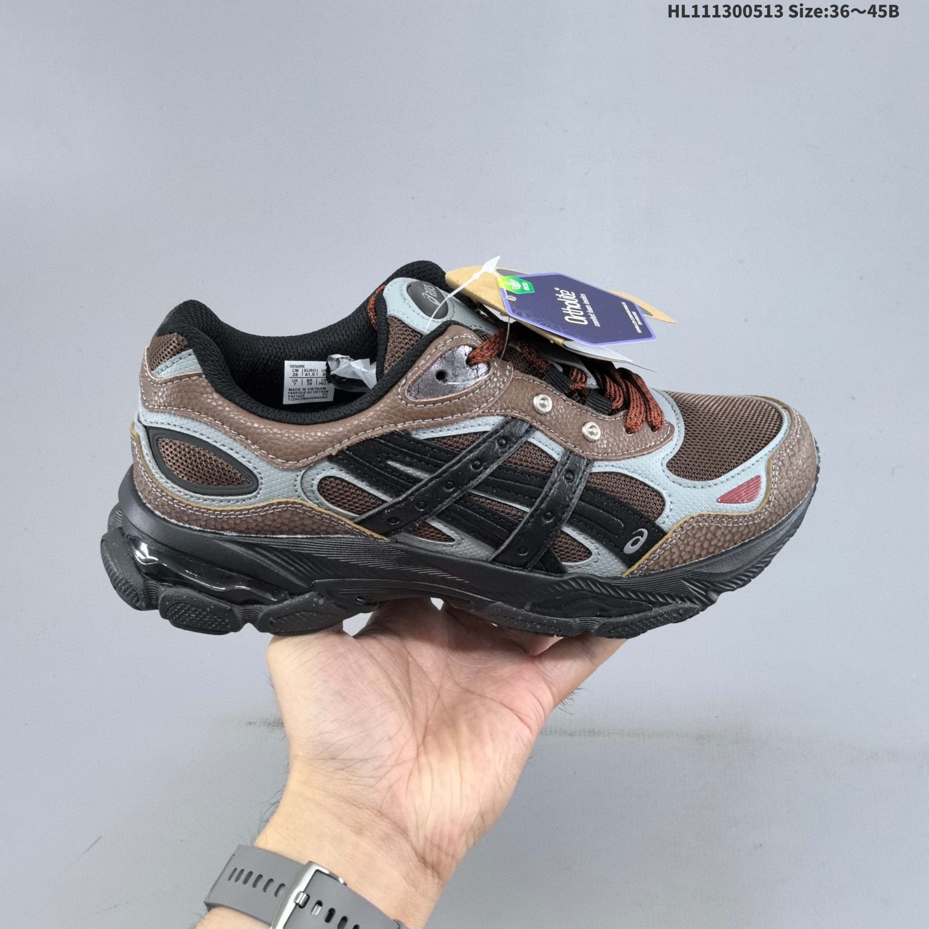 ASICS Gel NYC 2 0 Brown Black Gray White EU 36-45 Running Shoe Running Sneakers - Unisex BS-68839