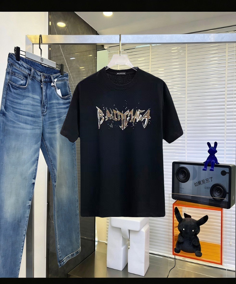 BALENCIAGA men Balenciaga 、26SS logo T 。 280g ，OS ， ， ， ， ， ！48-56（ 173，143 48 ）