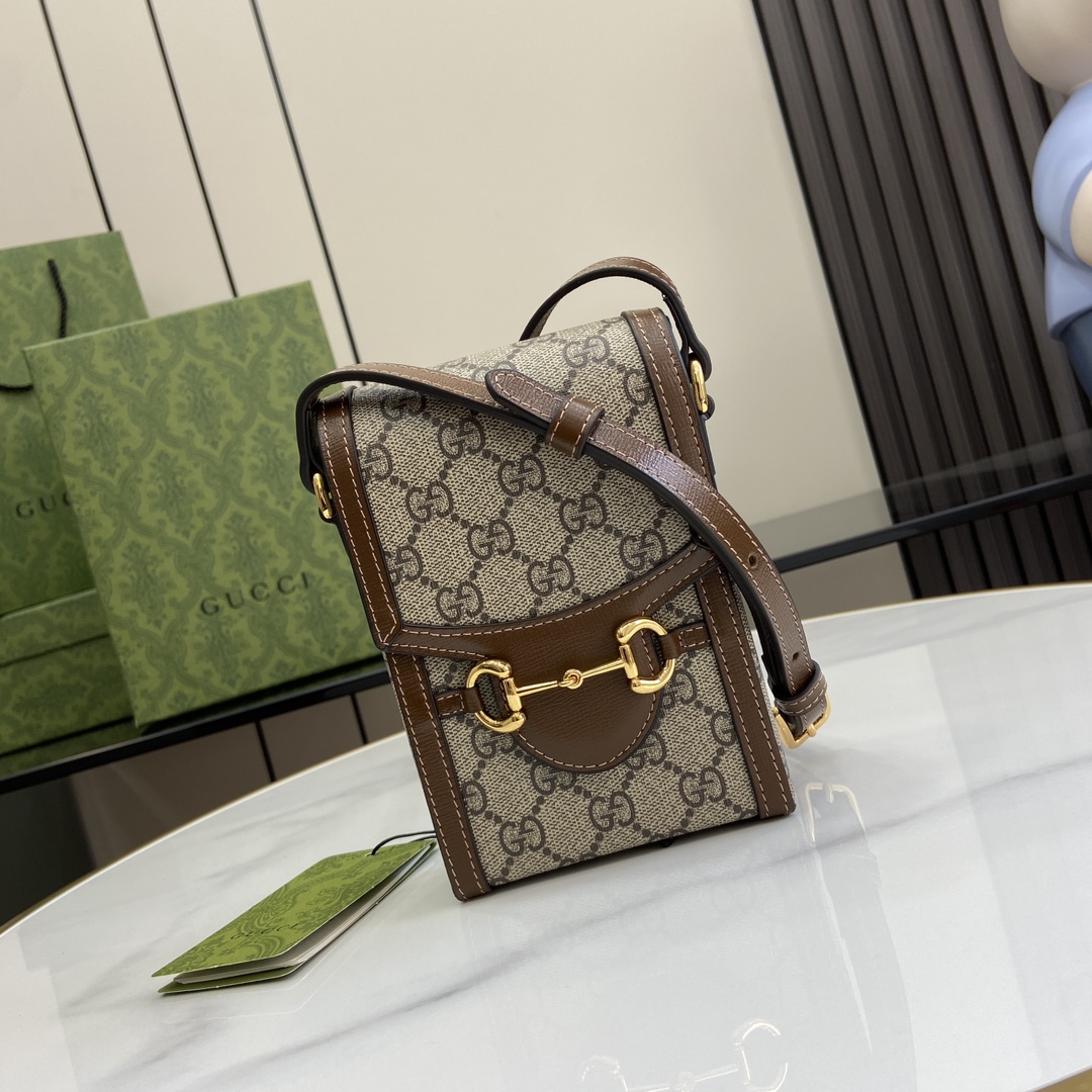 Gucci bag 》 Gucci 1955 《 》 GG Supreme Gucci 1955 — AAA Quality Replica