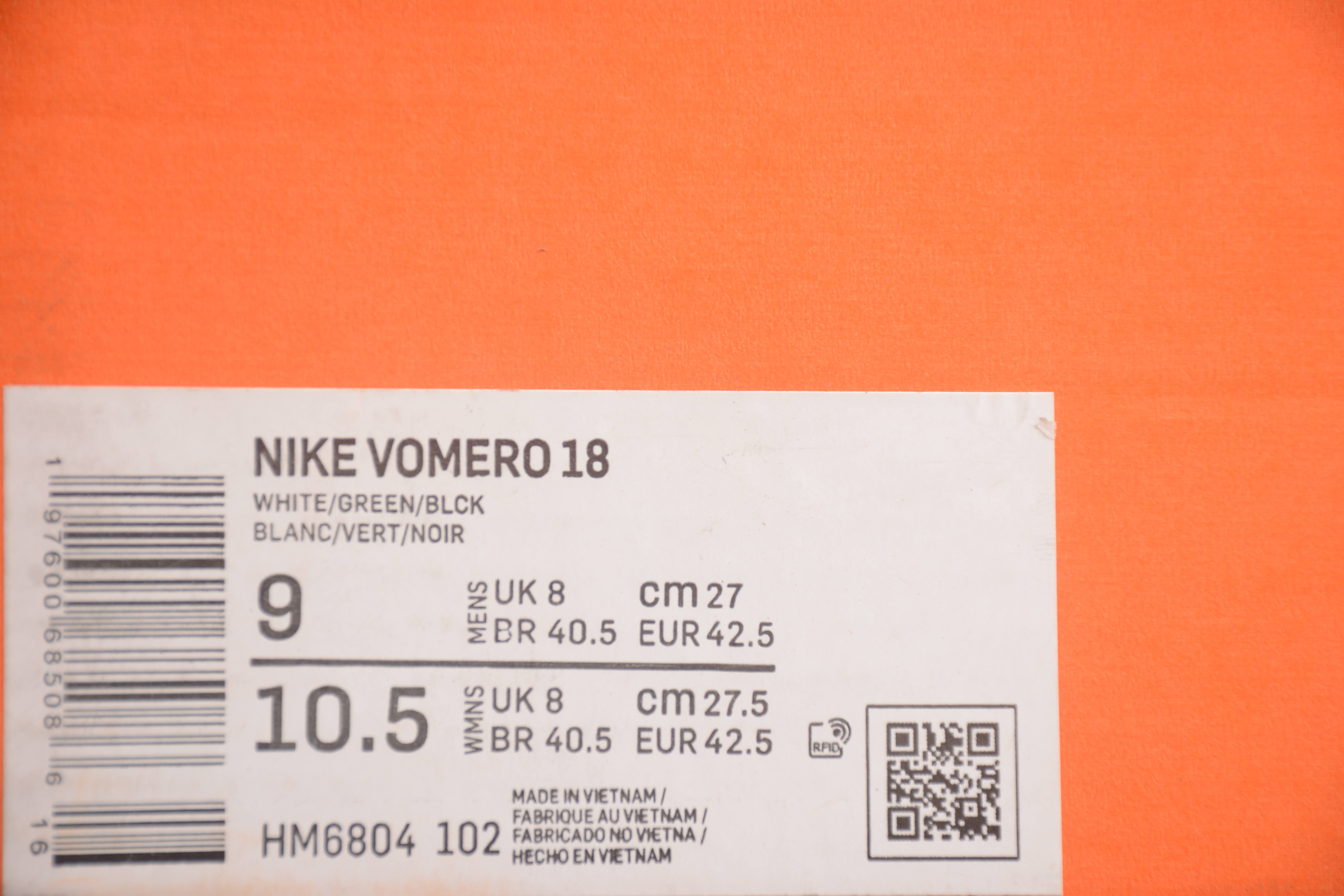 Nike VOMERO 18 comfortable and versatile shock-absorbing and non-slip low-top running shoes — 1:1 Replica For Sale