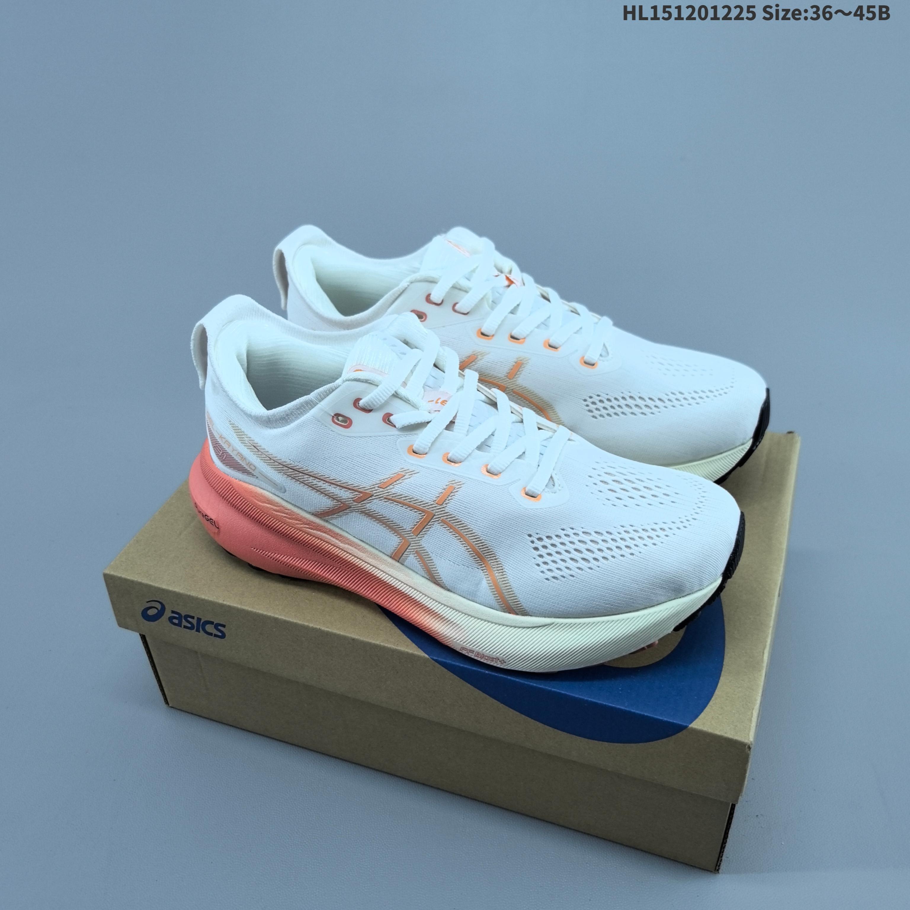 ASICS GEL-KAYANO 31 PLATINUM White Coral Neon Lime Mint EU 36-45 Running Shoe Running Sneakers - Unisex BS-69127