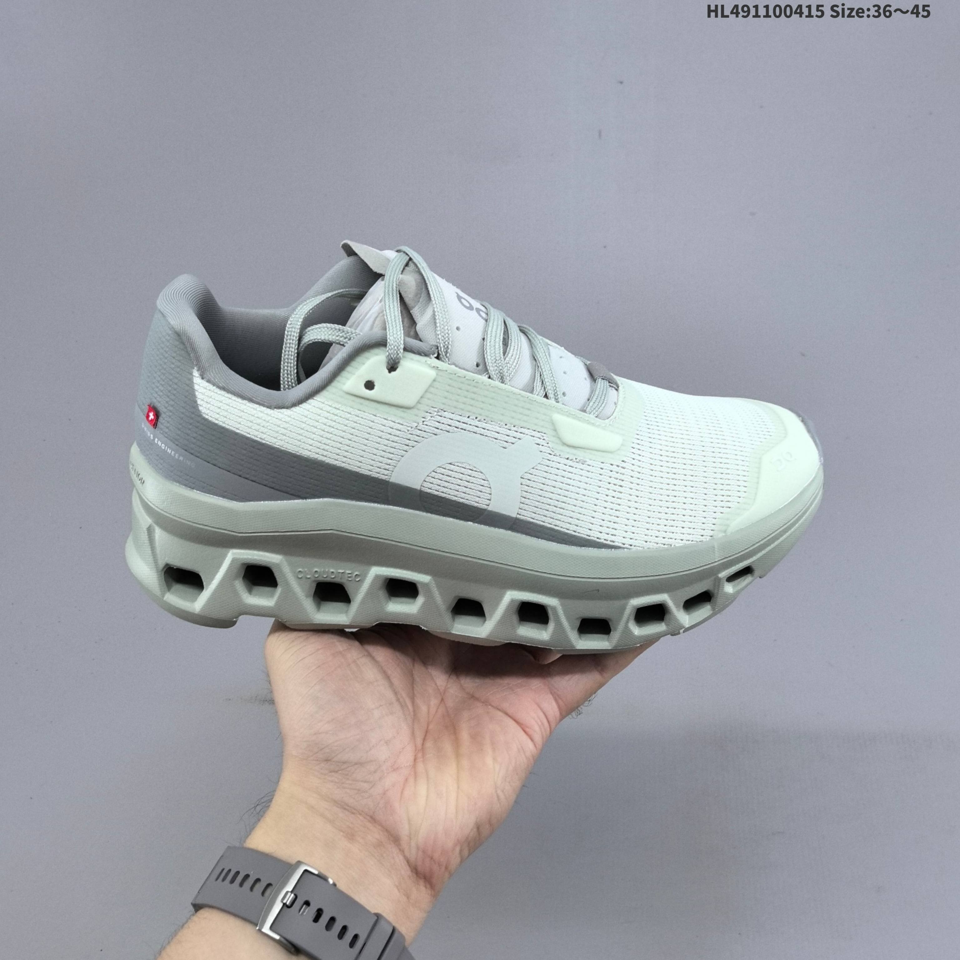 On Cloudmonster Void Light Mint Gray White EU 36-45 Running Shoe Running Sneakers - Unisex BS-69606