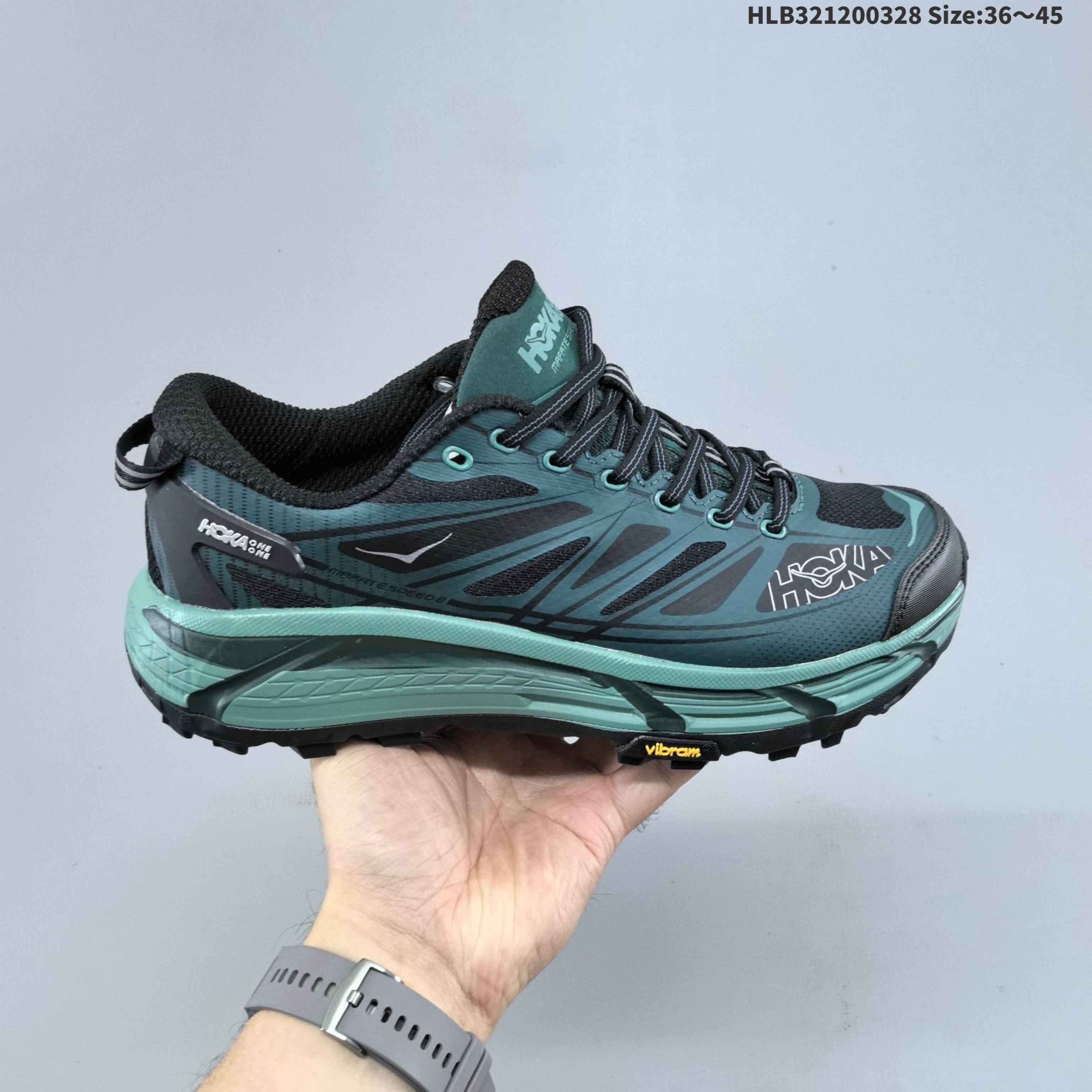 HOKA ONE ONE Mafate Speed 2 Dark Teal Black Light Teal EU 36-45 Trail Shoe Trail Running Sneakers - Unisex BS-69369