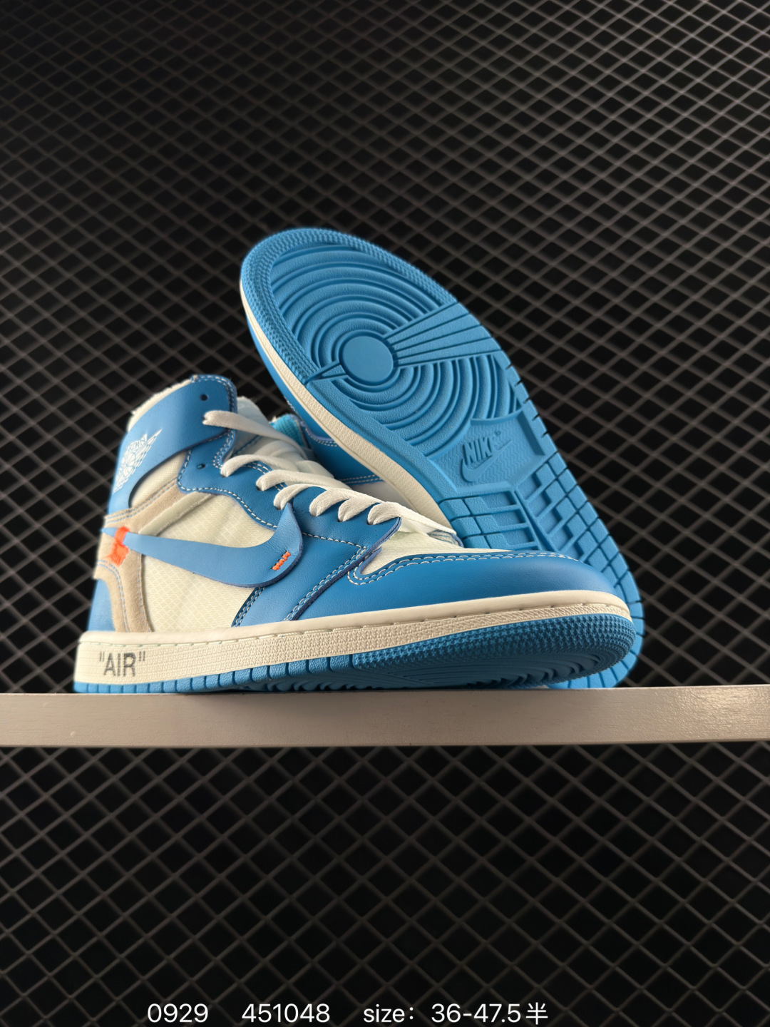 OFF-WHITE x Nike Air Jordan 1 Retro High OG “UNC” AIR JORDAN 1 aj1 1 Air Jo — Premium Replica