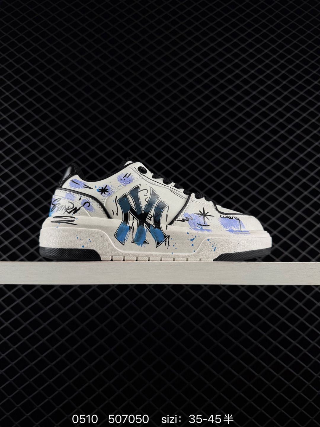 MLB Chunky Liner White Blue Black Purple EU 35-45 Skate Shoe Skate Sneakers - Unisex