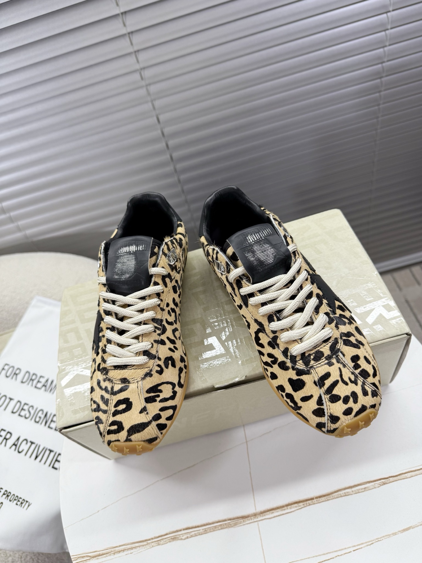 Golden Goose Running Marathon Beige Black Gum White Sneaker BS-87398