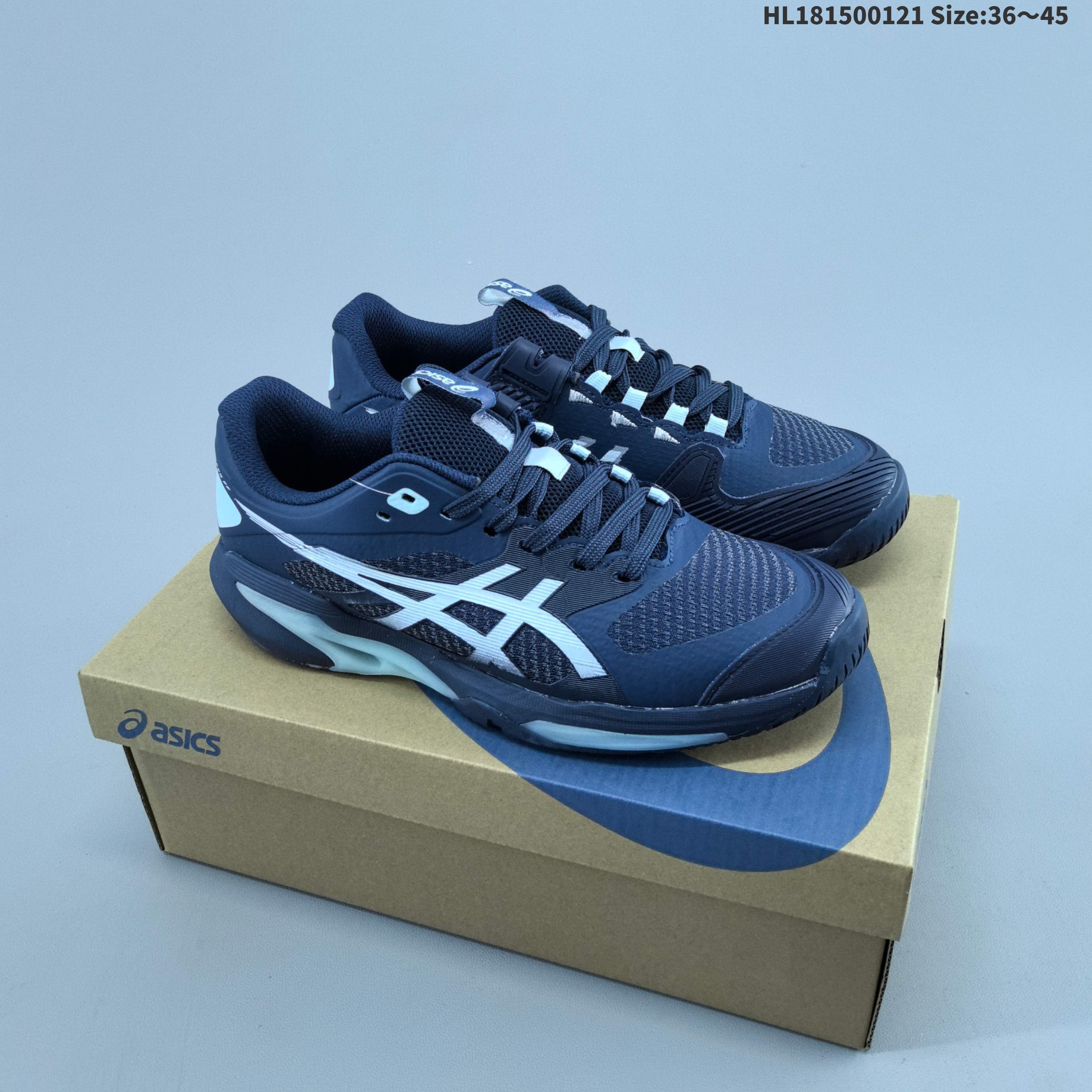 ASICS RESOLUTION SPEED FF 4 Navy White EU 36-45 Tennis Shoe Casual Sneakers - Unisex BS-69045