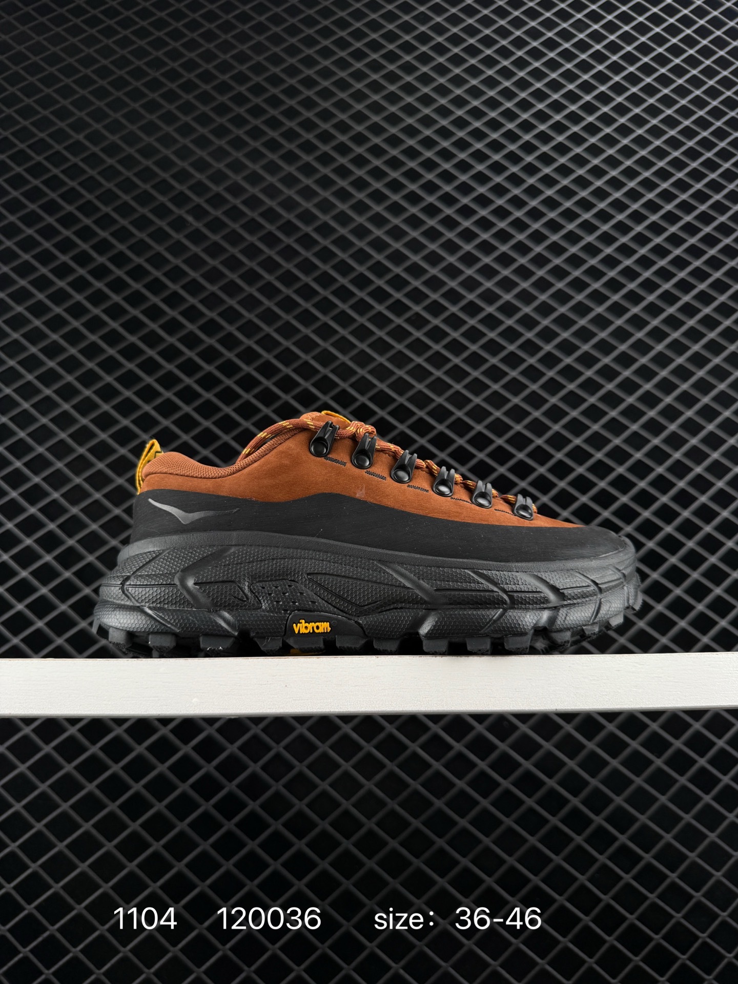 HOKA ONE ONE Tor Summit Brown Black Yellow EU 36-46 Trail Shoe Trail Running Sneakers - Unisex BS-86397