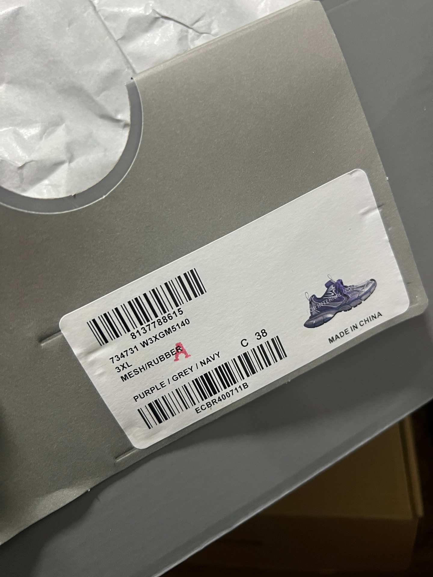Balenciaga 3 XL GRADIENT:734731 W3 XGM5140