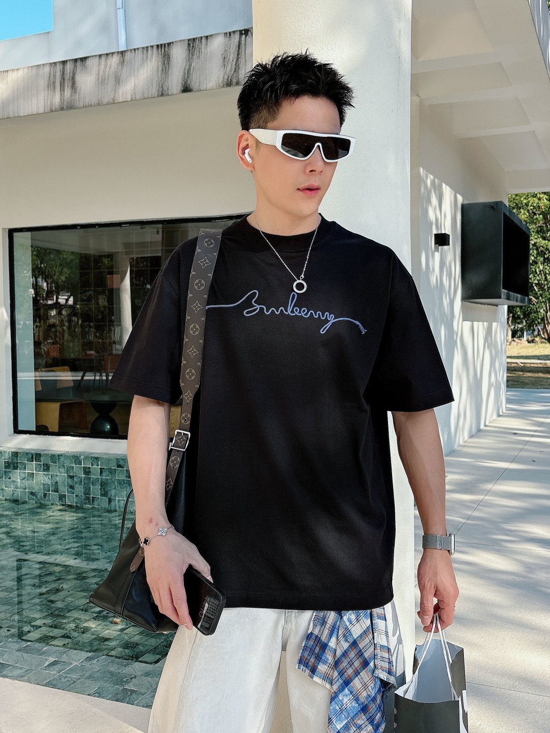 Burberry hommes 2026 Nouveau T logo