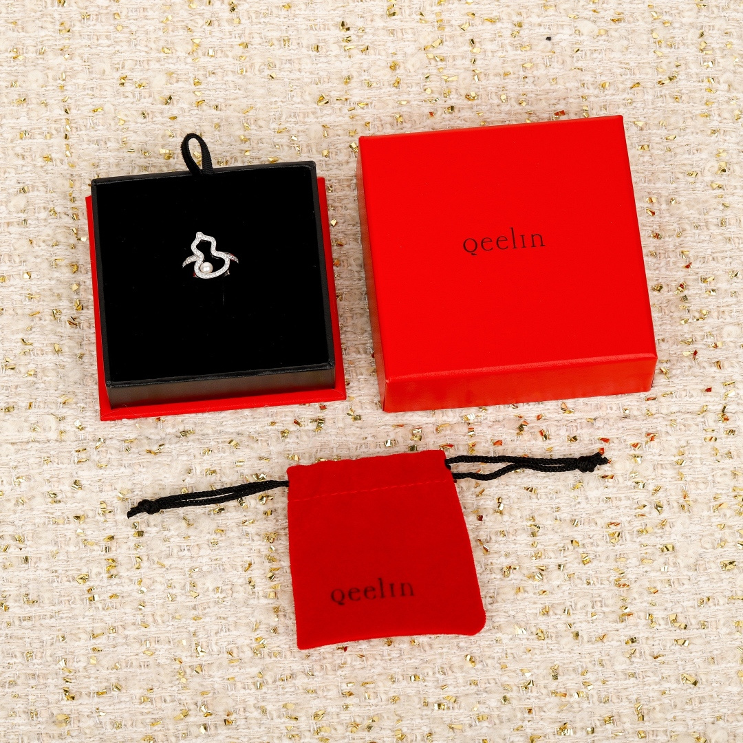 Qeelin Jewelry Pearl gourd ring, 18 K real gold and real diamond version can be customized, only — 1:1 Replica