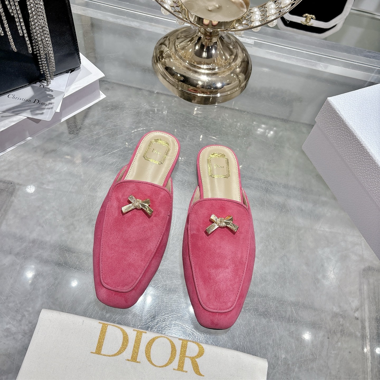 Dior women's shoes New Dior D-Baby Bow CD — 1:1 Replica For Sale