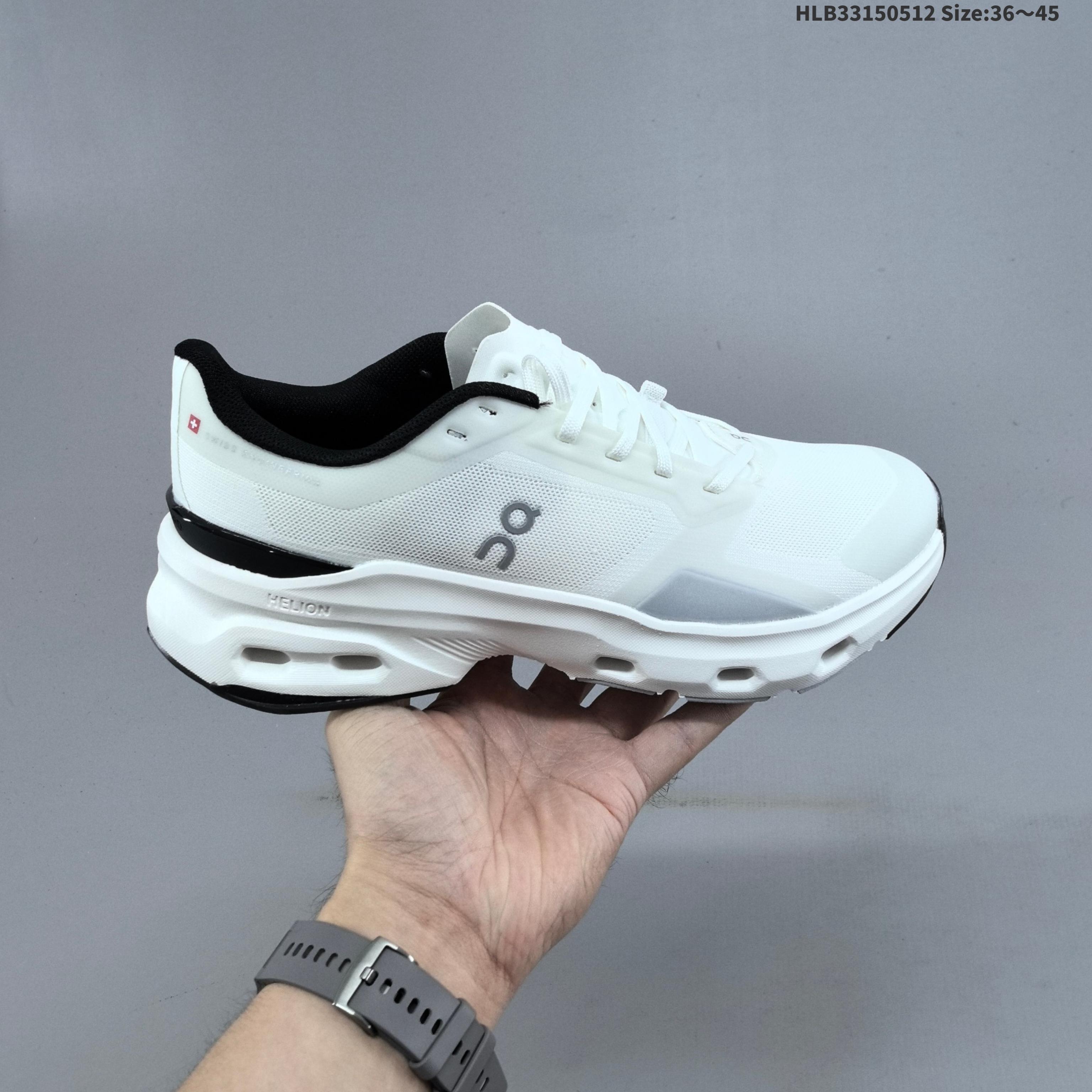 On Cloudpulse Next White Black Gray EU 36-45 Running Shoe Running Sneakers - Unisex BS-69561