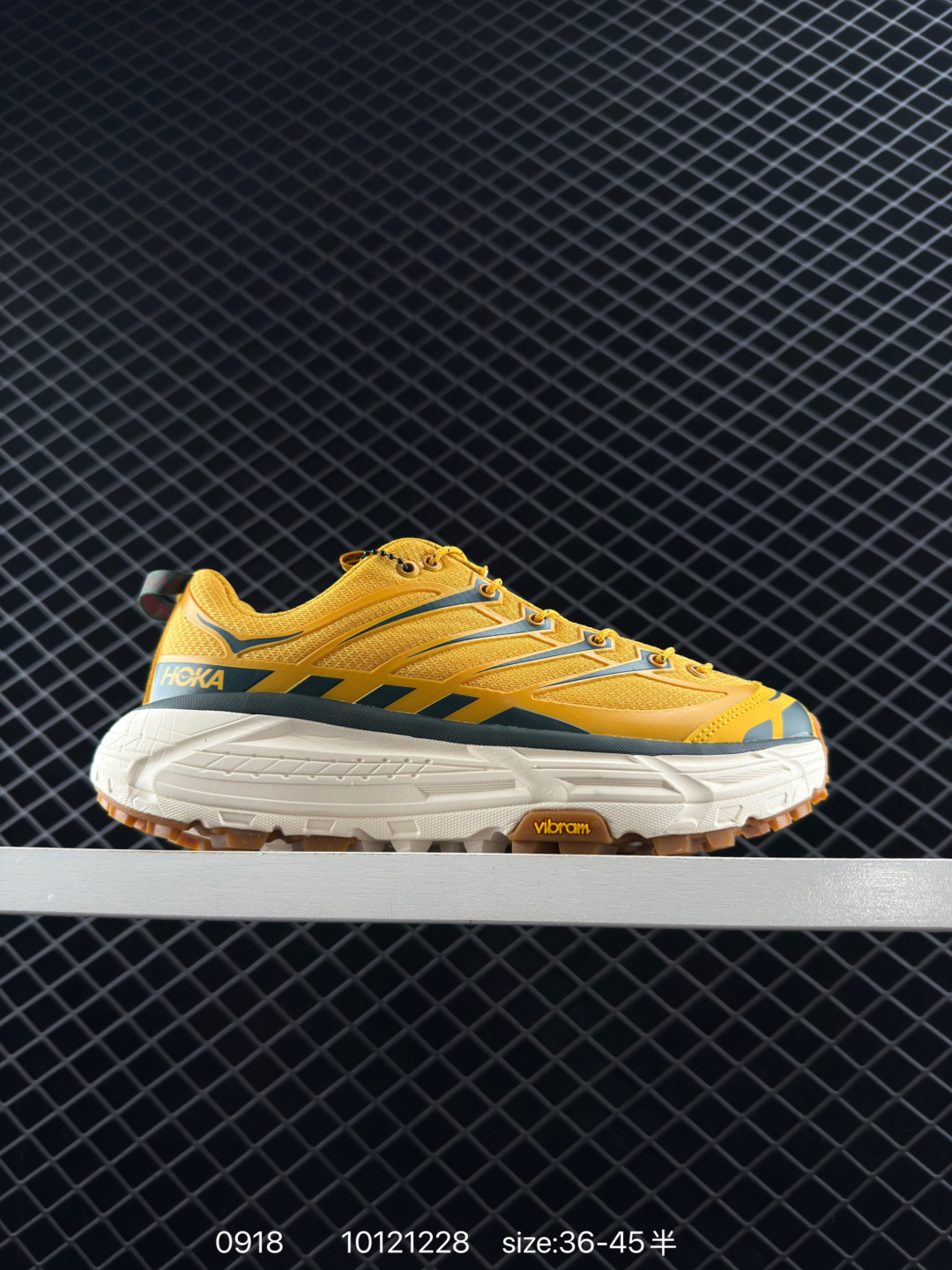 HOKA ONE ONE Mafate Three 2 Yellow Dark Green White Brown EU 36-45 Trail Shoe Trail Running Sneakers - Unisex BS-86442