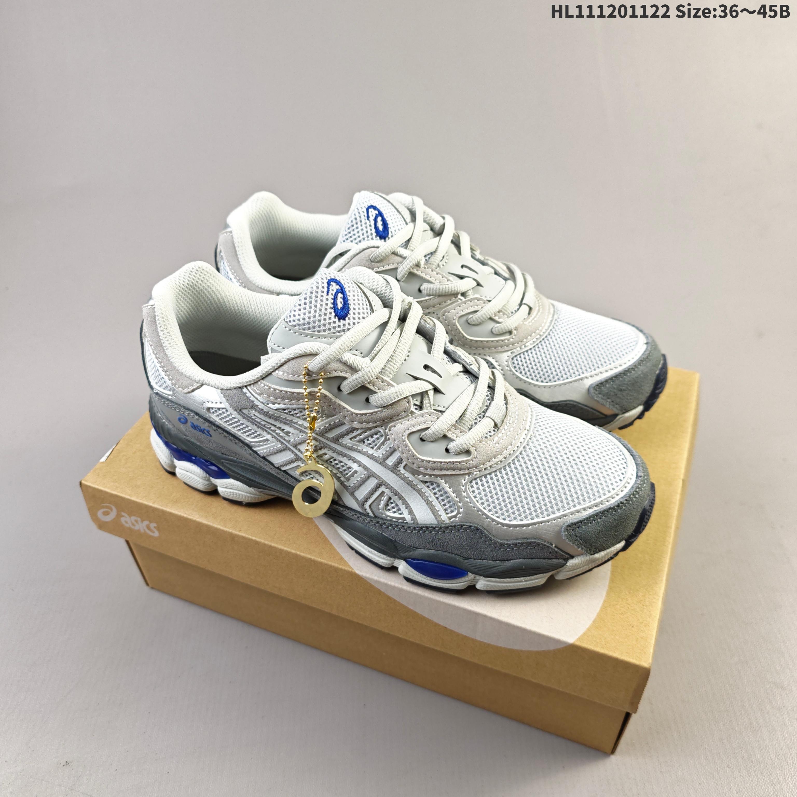 ASICS GEL-NYC White Grey Blue EU 36-45 Running Shoe Running Sneakers - Unisex BS-69244