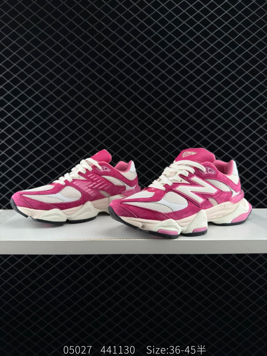 New Balance 9060 Fuchsia White Off White Black EU 36-45 Sneaker Unisex BS-83394