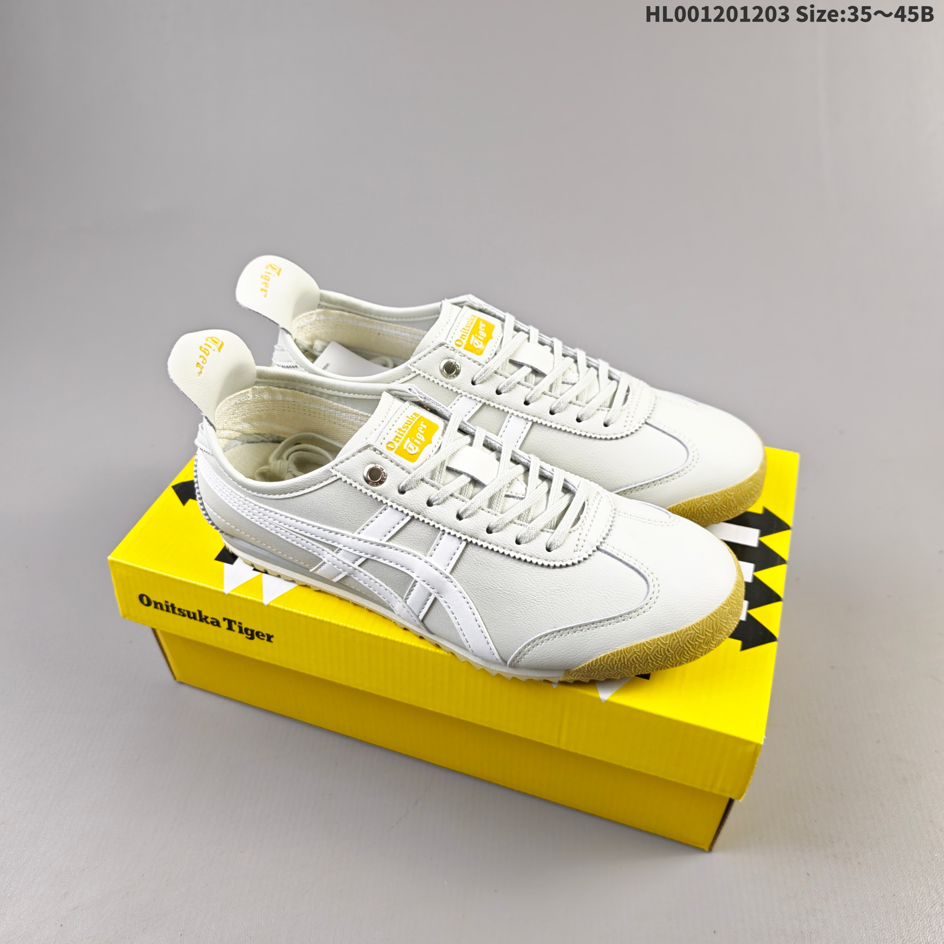 Onitsuka Tiger Mexico 66 SD White Cream Yellow Or Brown Olive White 35 To 45 Sneaker Casual Sneakers - Unisex BS-69186