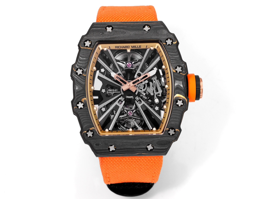 Richard Mille Watches RICHARDMILLE RM12-01 Gold Carbon TPT — AAA Quality Replica