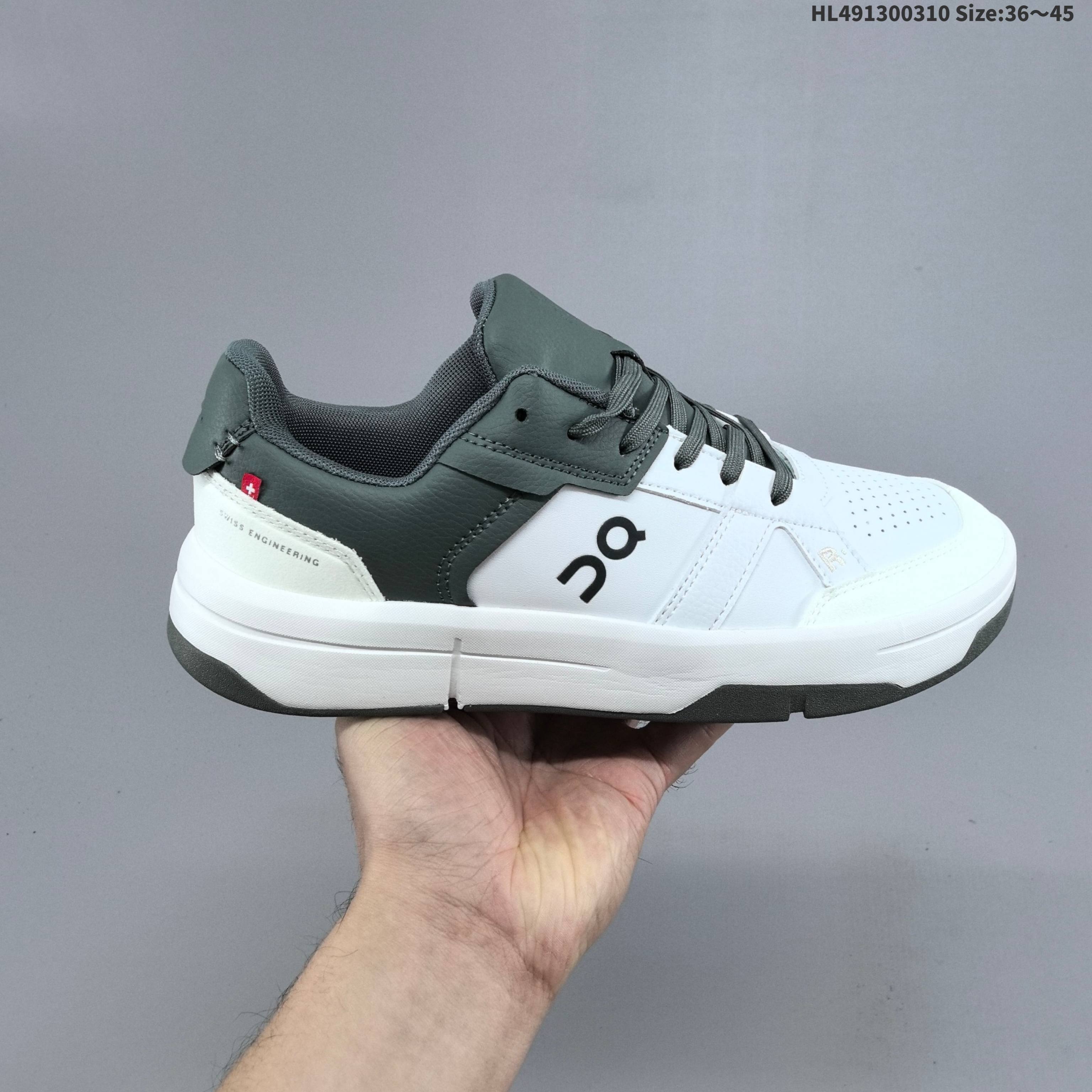 On THE ROGER Clubhouse White Dark Gray EU 36-45 Sneaker Casual Sneakers - Unisex BS-69685