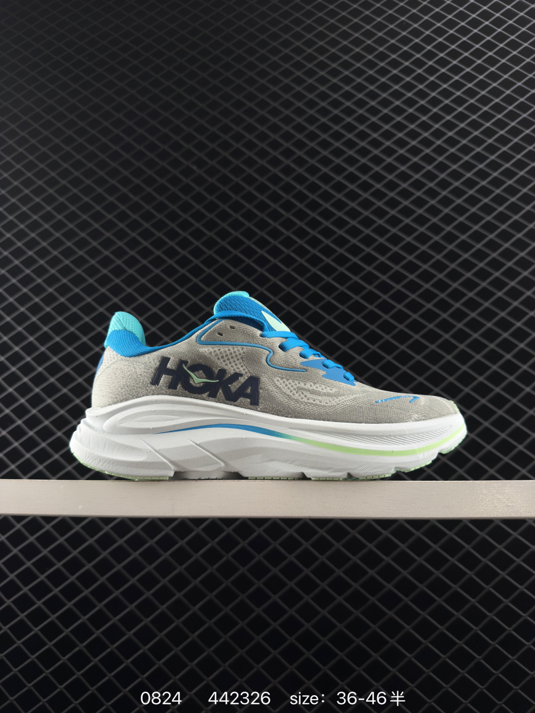 HOKA ONE ONE Clifton 10 Grey Blue White Green EU 36-46 Running Shoe Running Sneakers - Unisex BS-86472