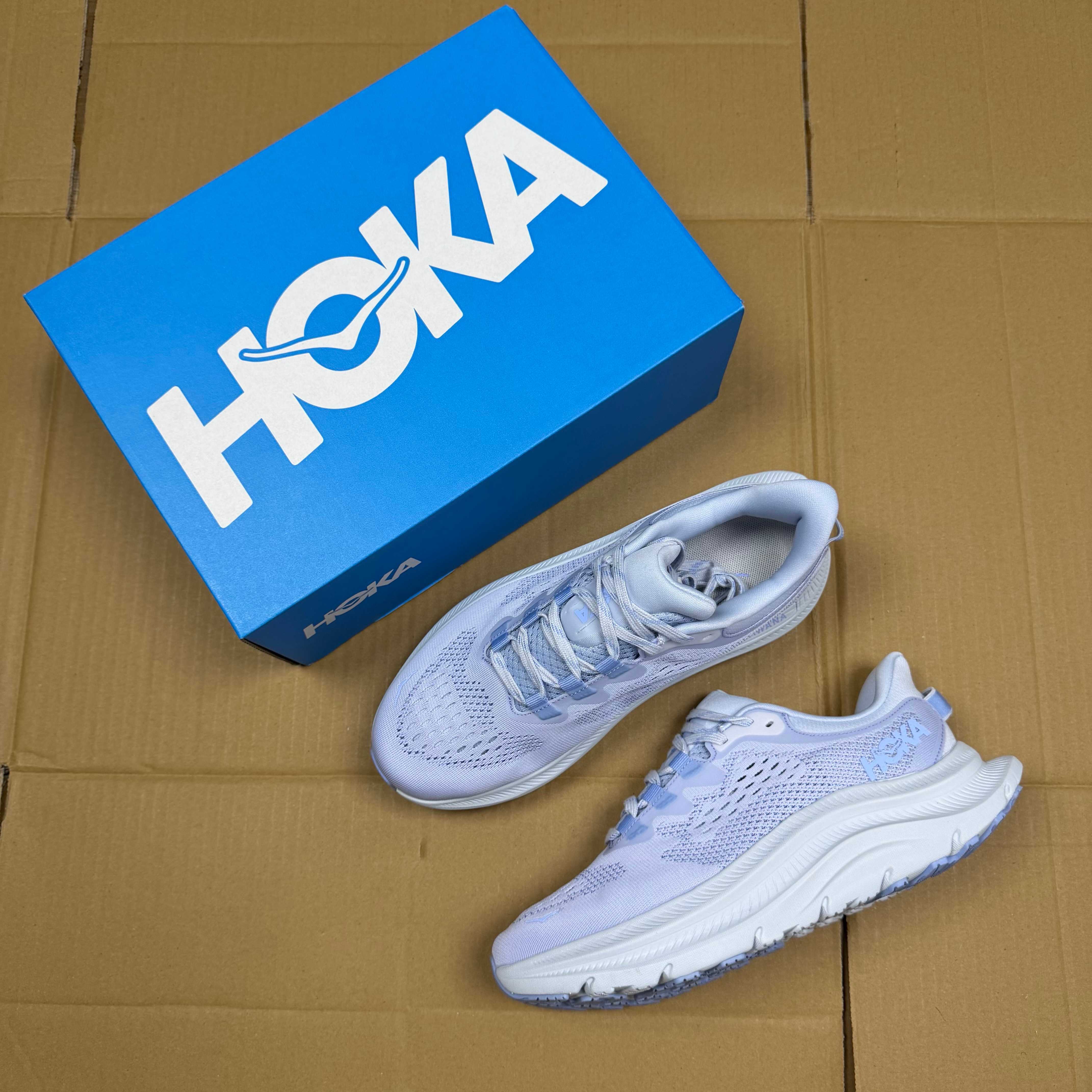 HOKA Kawana 2 Light Purple White Light Blue Running Shoe Running Sneakers BS-86921