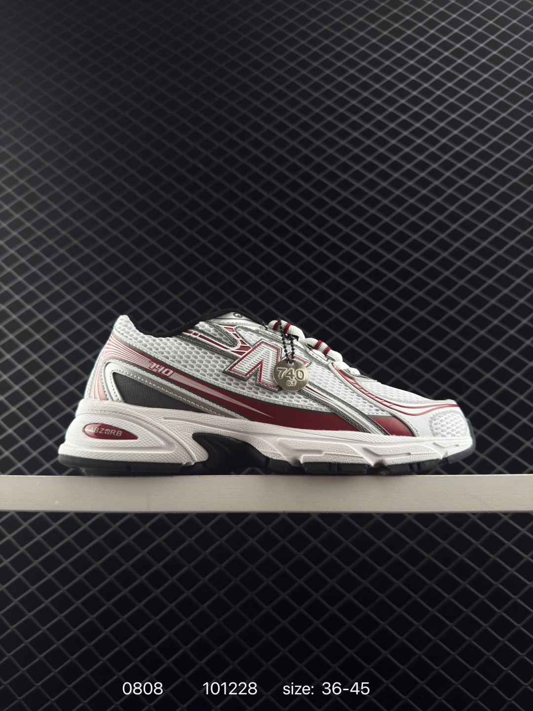 New Balance 740 U740WN2 White Red Silver Black EU 36-45 Running Shoe Running Sneakers - Unisex BS-82990