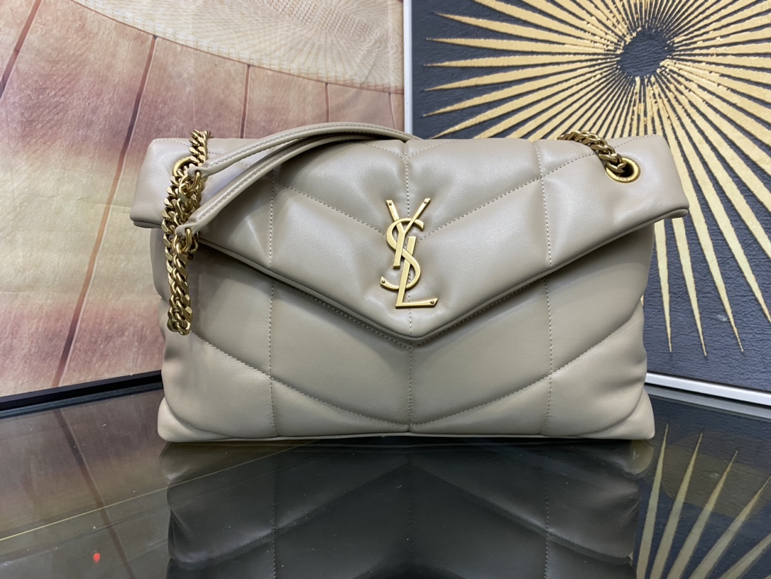 YSL bag cm LOULOU PUFFER 100% Y logo. 35x23x13.5cm 577475 35cm — 1:1 Replica For Sale