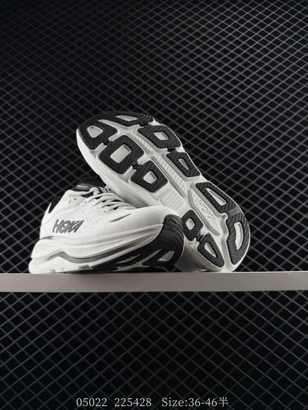 HOKA ONE ONE Bondi 9 White Black Grey EU 36-46 Running Shoe Running Sneakers - Unisex BS-86641