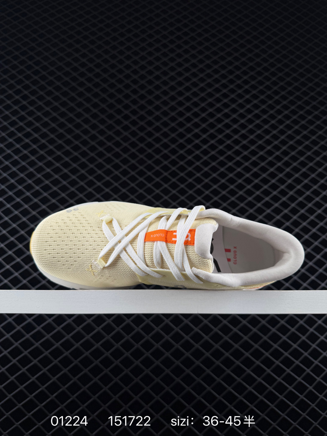 On Cloud X Cream White Orange Yellow EU 36-45 Running Shoe Running Sneakers - Unisex BS-85409