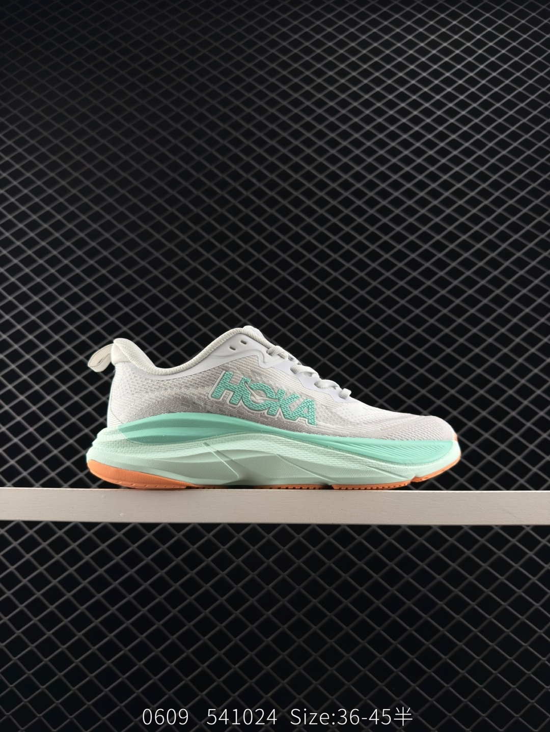 HOKA Bondi 8 White Mint Green Orange EU 36-45 Running Shoe Running Sneakers - Unisex BS-86614