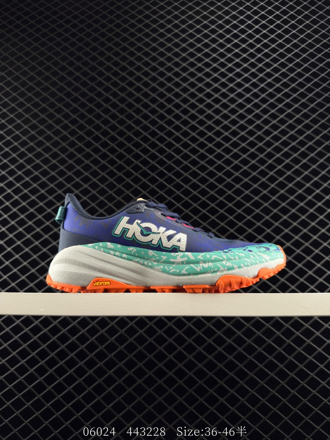 HOKA Speedgoat 6 Purple Teal White Orange EU 36-46 Trail Shoe Trail Running Sneakers - Unisex BS-86588