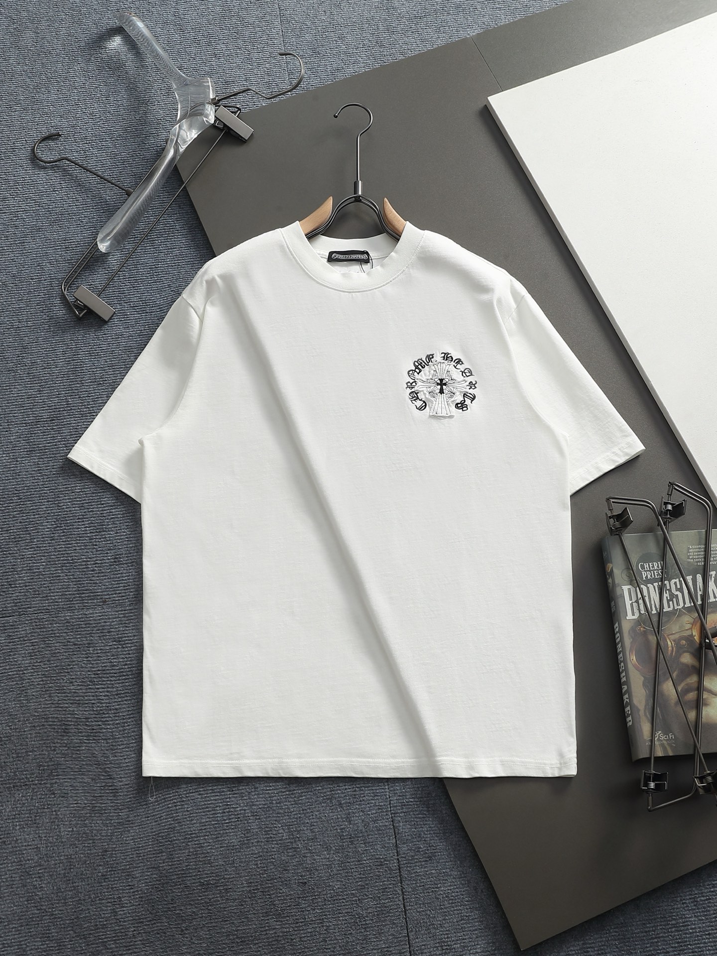 Chrome hearts men/Cro Heart 2025 Cross Patch Embroidery Summer New Original Single Counter American — 1:1 Replica