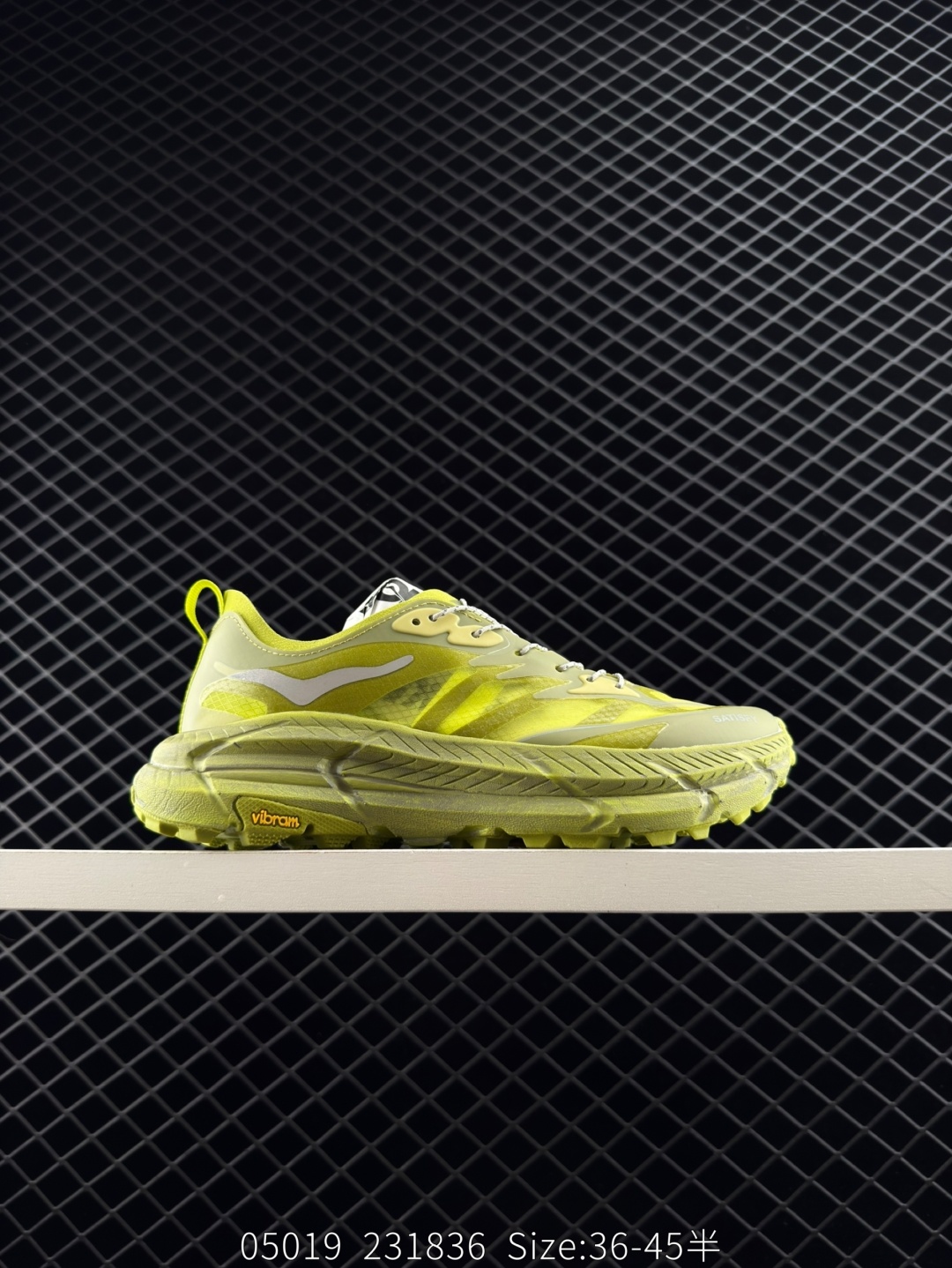 HOKA ONE ONE Mafate Speed 4 Satisfy Neon Yellow Olive White EU 36-45 Trail Shoe Trail Running Sneakers - Unisex BS-86643