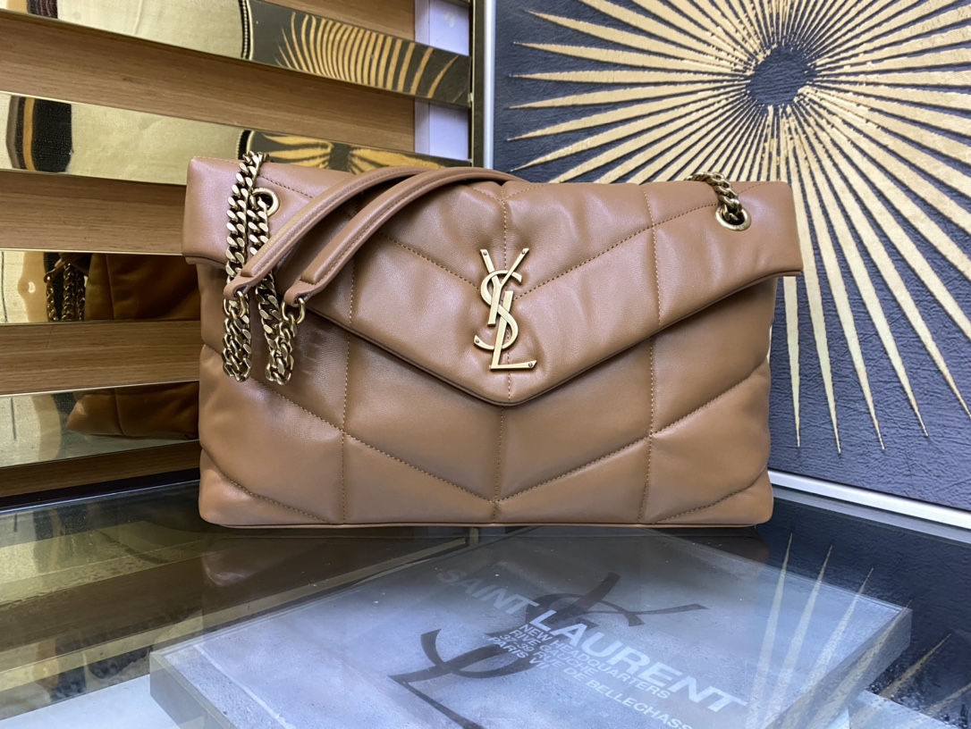 YSL bag cm LOULOU PUFFER 100% Y logo. 35x23x13.5cm 577475 35cm — 1:1 Replica