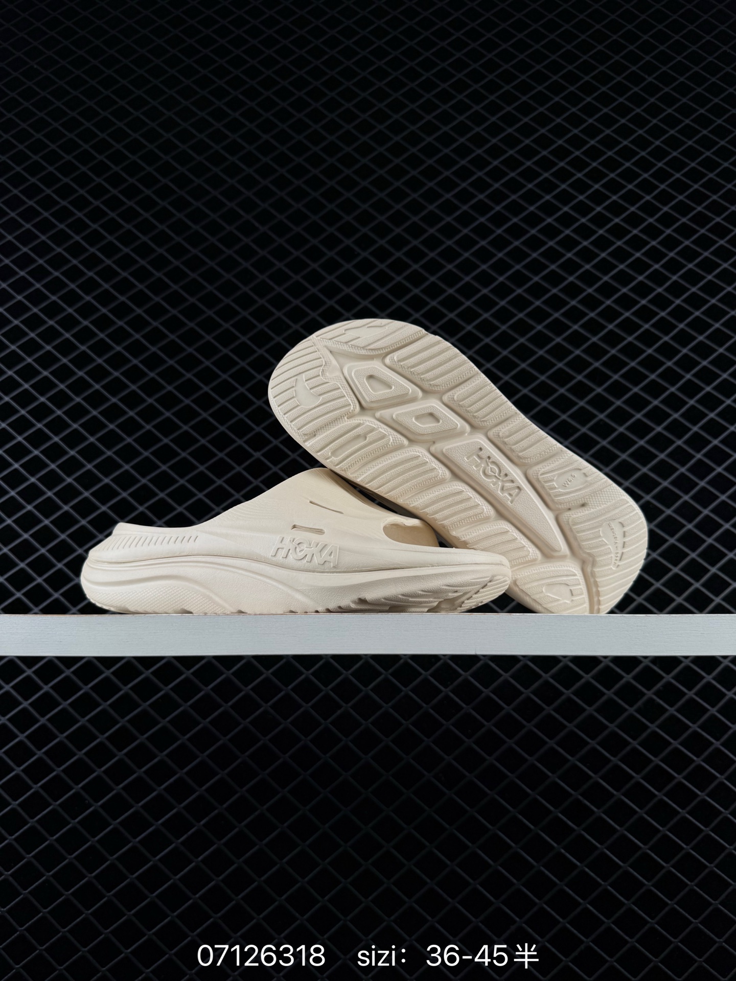 HOKA ONE ONE ORA Luxe Cream Beige Off White EU 36-45 Slides Casual Sneakers - Unisex BS-86159
