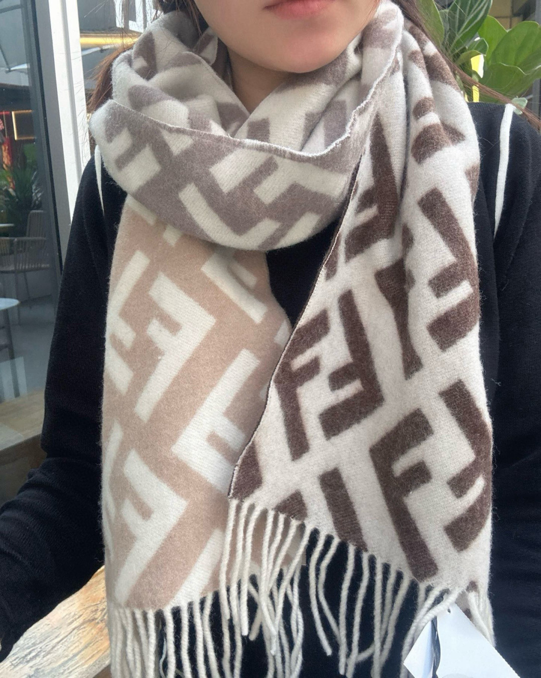 Fendi scarf Fendi New FF Stefano Pilati FF 35 x180cm 8cmx2 — Premium Replica