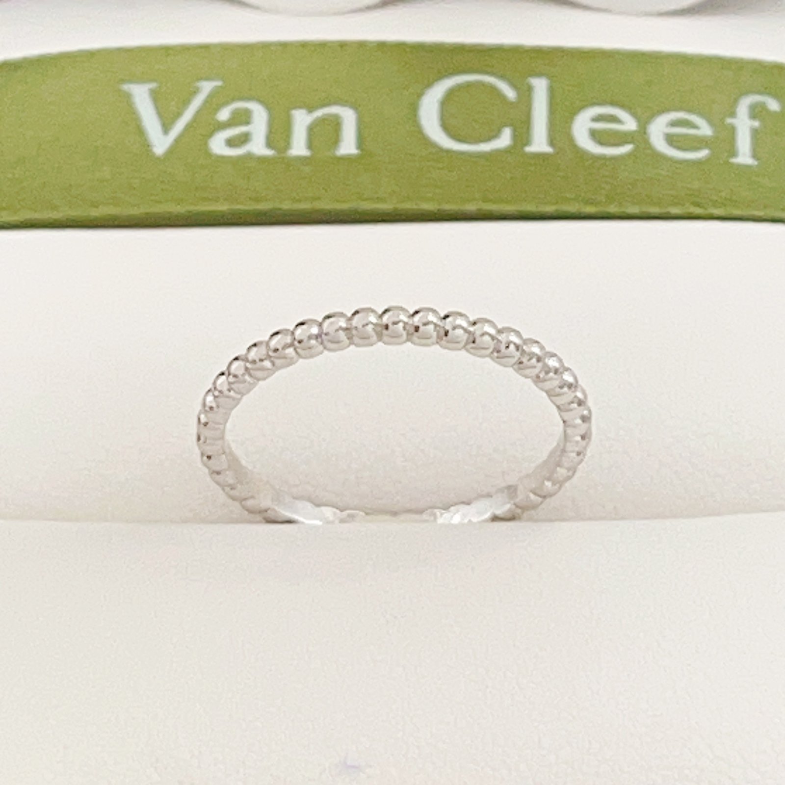 Anel Van Cleef Arpels Perlee Ouro branco 18k Ouro amarelo 18k nº 7