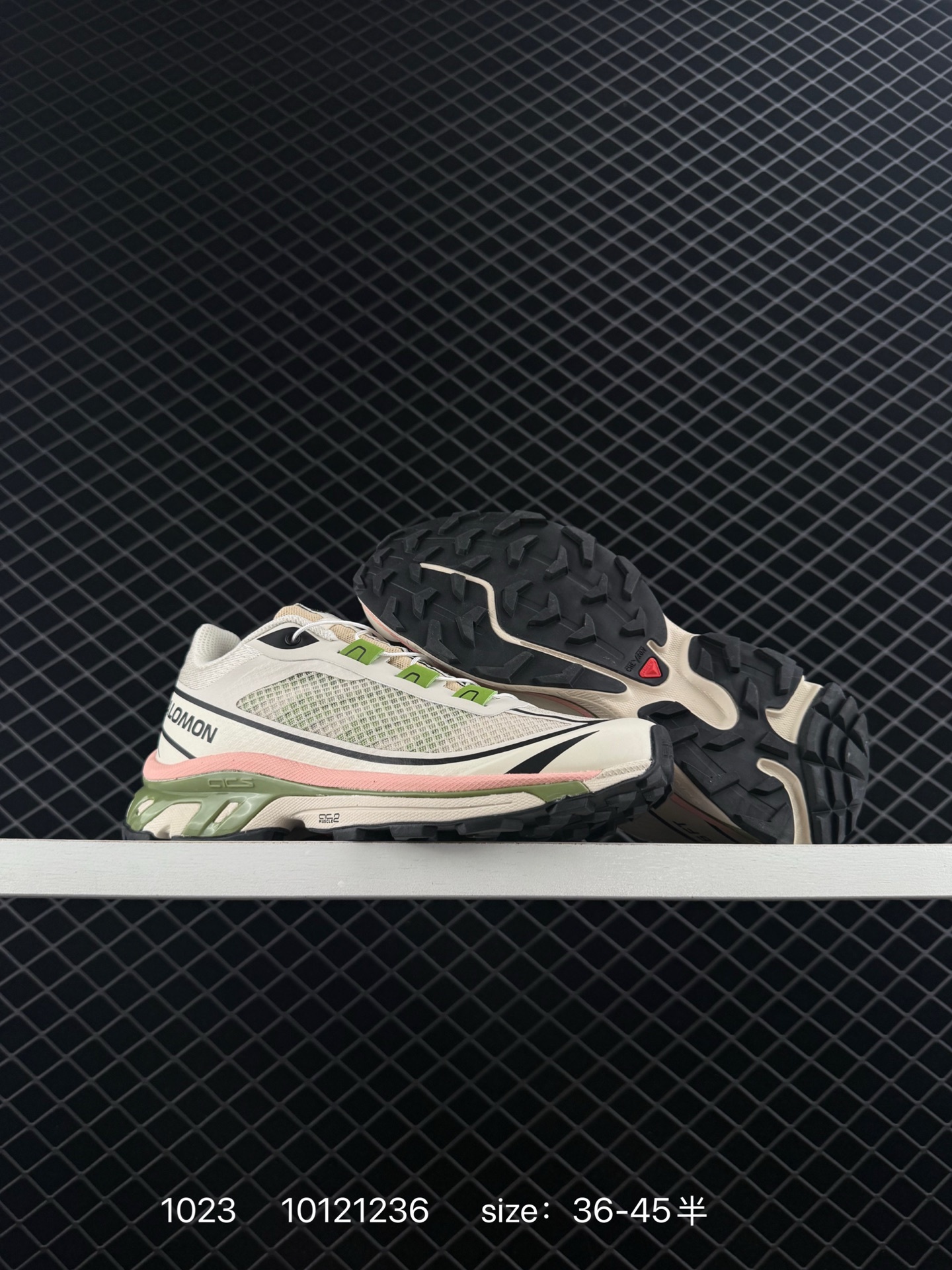 Salomon XT-6 FT Cream Olive Green Pink Black EU 36-45 Trail Shoe Trail Running Sneakers - Unisex BS-85951