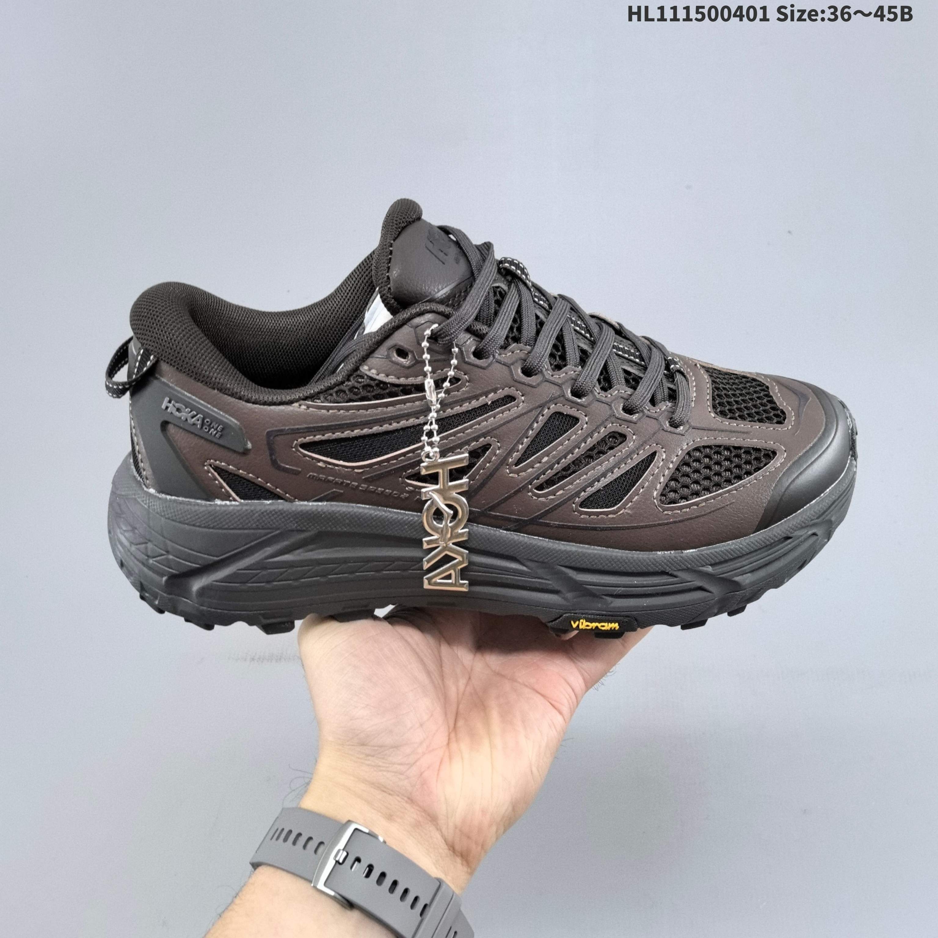 HOKA ONE ONE Mafate Speed 2 Low TPU Dark Brown Black EU 36-45 Trail Shoe Trail Running Sneakers - Unisex BS-69365