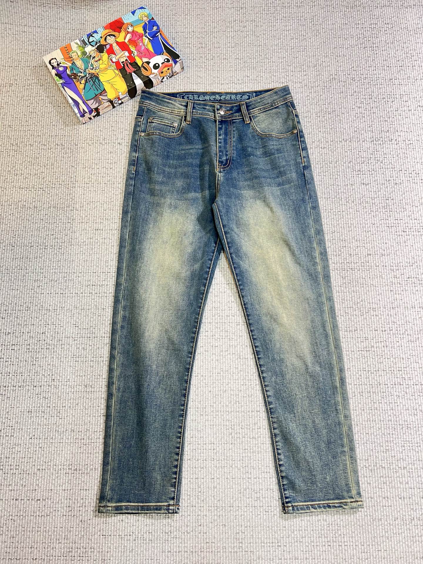 Chrome hearts men Croxin men's denim jeans, official album and poster style, 13oz Okayama denim, — 1:1 Replica For Sale