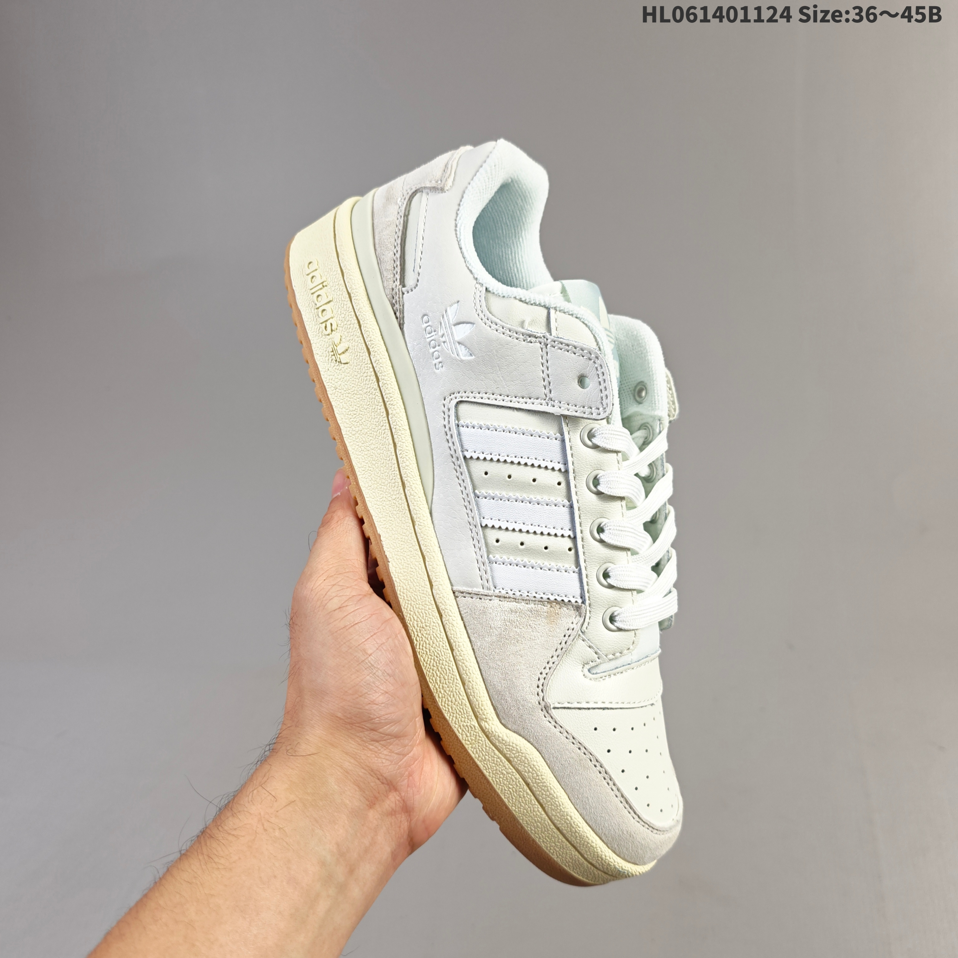 Adidas Forum Low White Black Cream Gum EU 36-45 Skate Shoe Unisex BS-65484