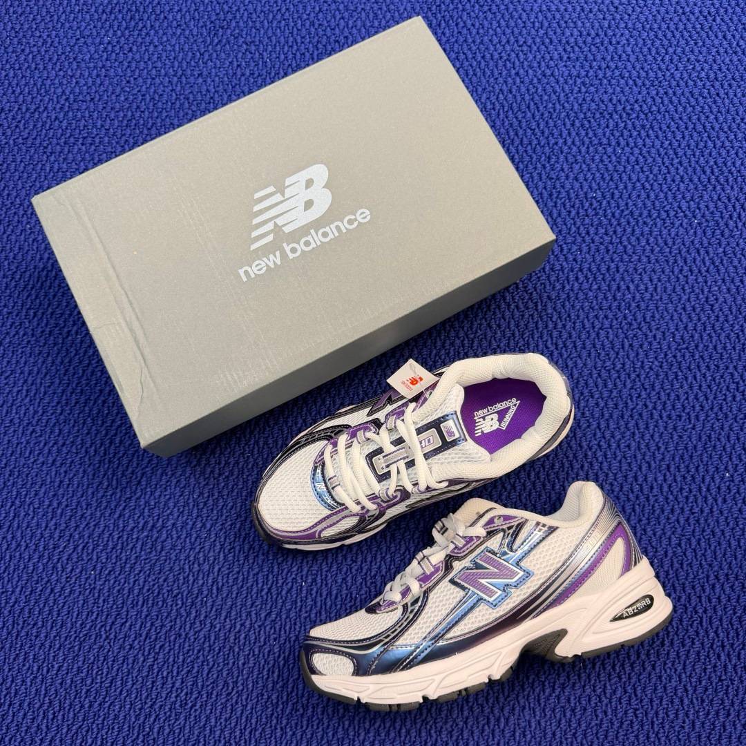 New Balance 740 U740CG2 White Purple Silver Black USA 6 5 UK 6 EUR 39 5 Training Shoe Women s BS-87093
