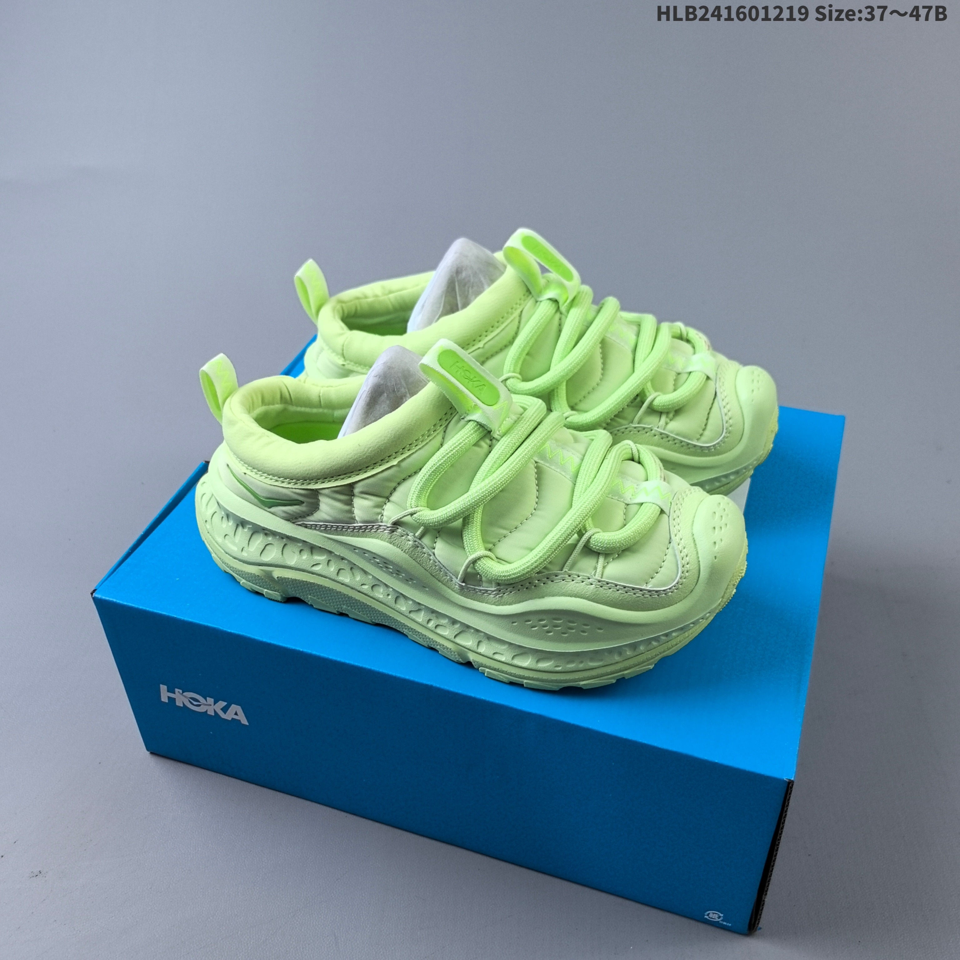 HOKA ONE ONE Bondi B3 LS Marni Neon Lime Green EU 37-47 Running Shoe Running Sneakers - Unisex BS-69426