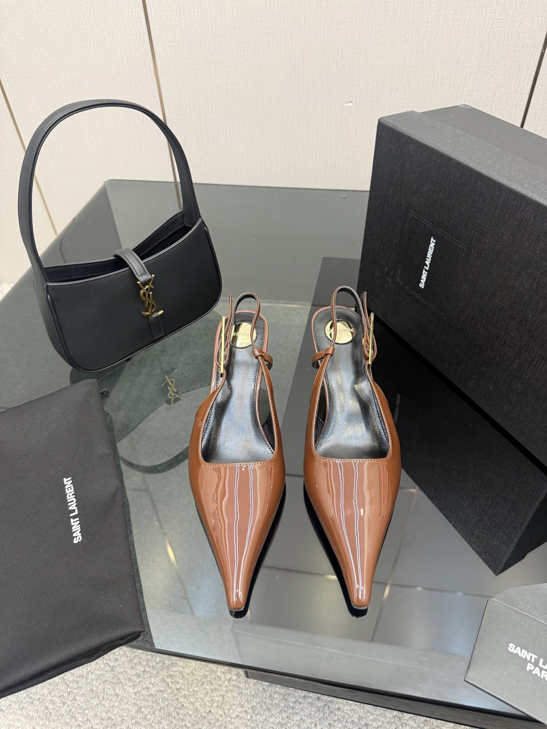 YSL women's shoes Saint Laurent / YSL Rose SLP ysl — AAA Quality Replica