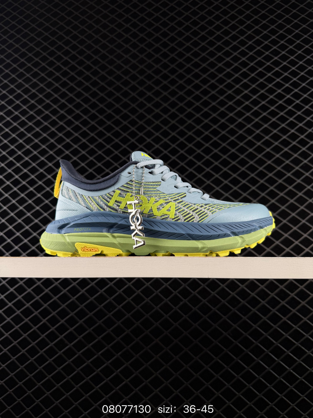 HOKA ONE ONE Mafate Speed 4 Light Blue Dark Blue Lime Green Yellow EU 36-45 Trail Shoe Trail Running Sneakers - Unisex BS-86125