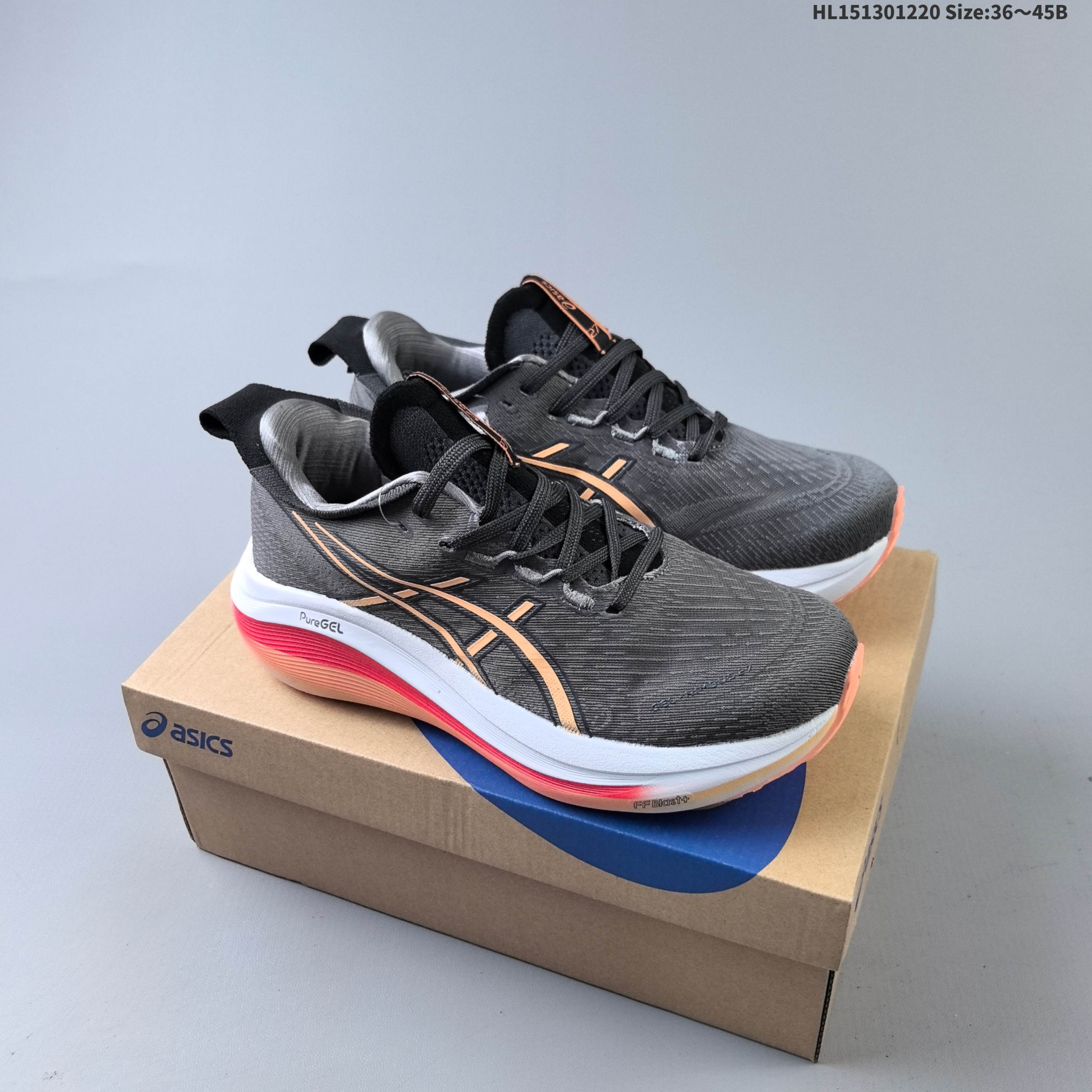 ASICS Gel-Nimbus 27 Black Red Mint White EU 36-45 Running Shoe Running Sneakers - Unisex BS-69137